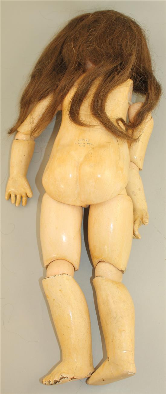 A Jumeau bisque head Bebe doll,